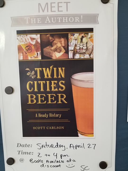 Come meet the author of “Twin Cities Beer” in the taproom from 2 to…