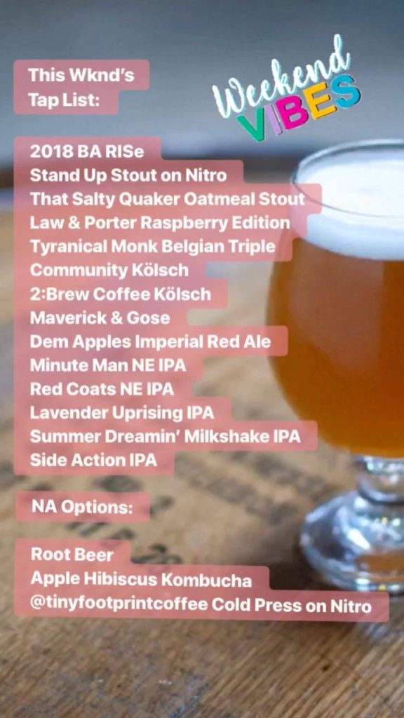 This weekend’s tap list! Get on out here and enjoy #abeerrevolution