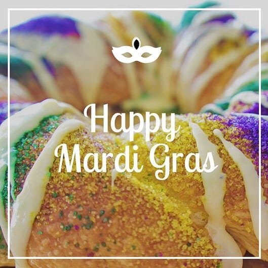 Happy Mardi Gras! The snow might be falling outside but we’re partying inside; live…