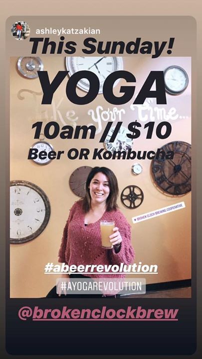 Tomorrow: Yoga w/ Ashley Katzakian at 10 AM ?‍️