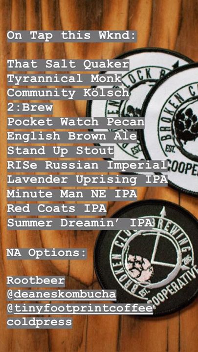 Proud to have so many delicious brews on tap this weekend! #abeerrevolution