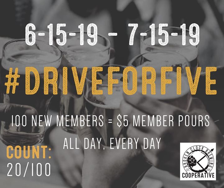 1 week left for our #driveforfive Membership Drive and we’re at 35 new co-op…