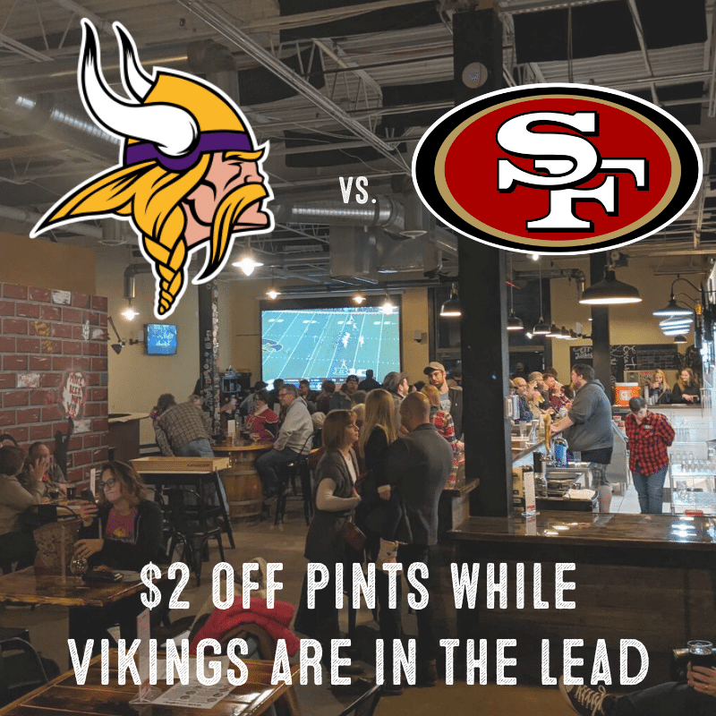 Come watch the Vikings face off against the 49ers today at 3:30pm. Help us cheer on …