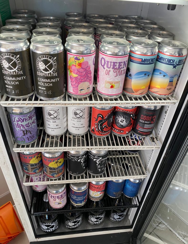 Our crowler fridge is full and ready for to-go orders! We have updated our hours for…
