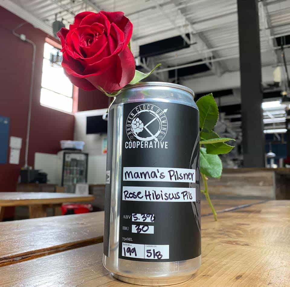 Happy Mother’s Day! Today we are releasing Mama’s Pilsner – a Rose Hibiscus Pilsner….