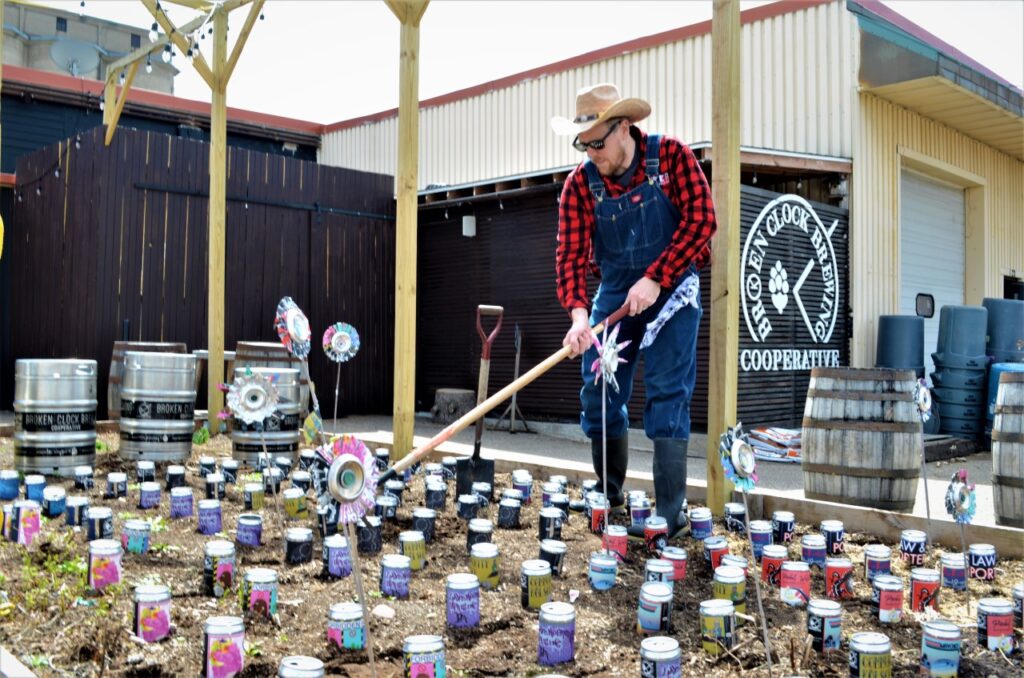 Will has been working very hard to get our beer garden all ready for our re-opening …