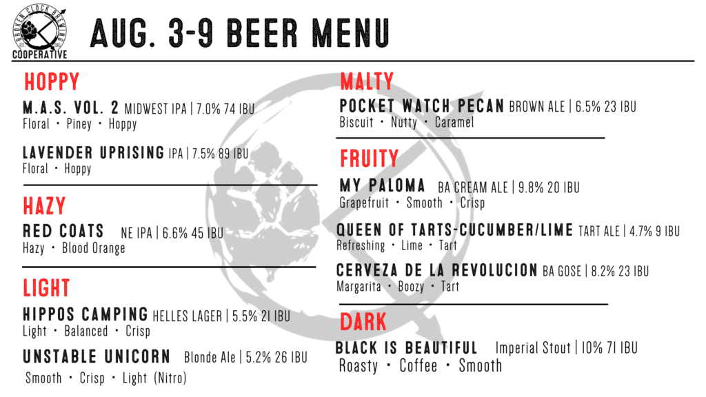 Broken Clock Brewing Cooperative3h · Check out this week’s line up! Along with our r…