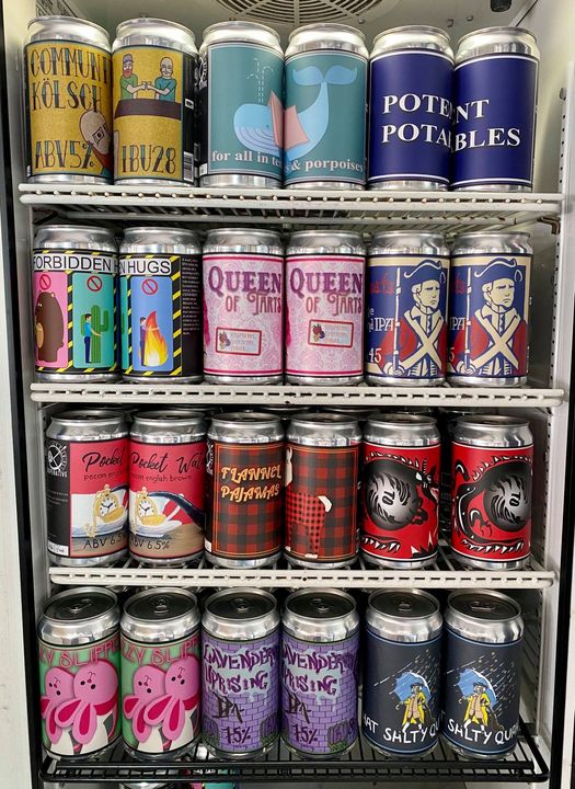 Crowler fridge is full and we have fresh beer going out to liquor stores today!