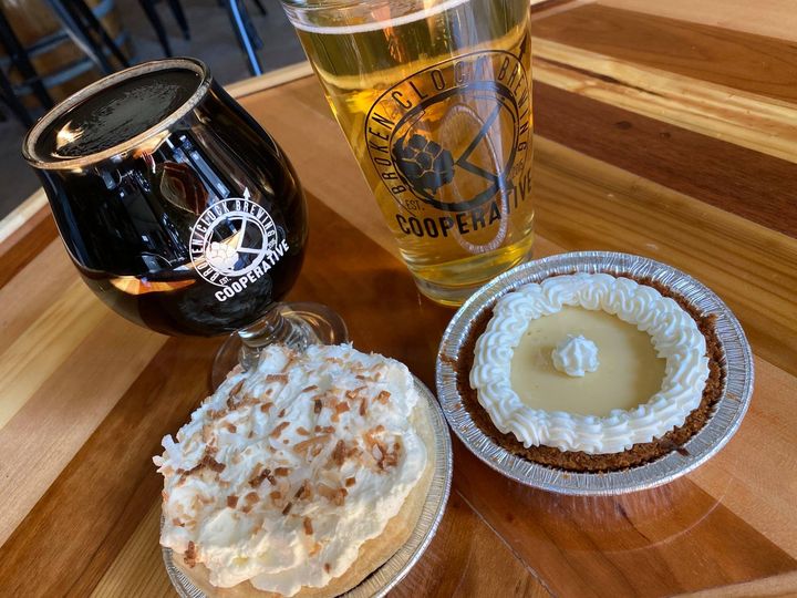 Happy Pi Day! ? Stop in today to grab a glass of our pie inspired beer and a pie