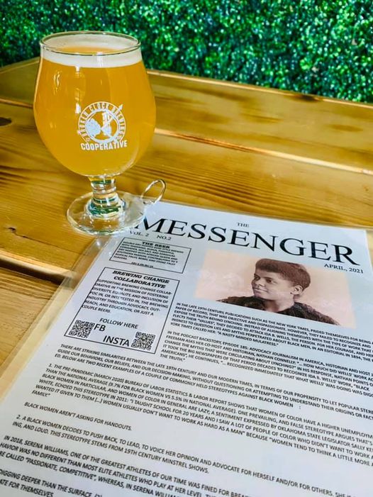 The Messenger Volume II is a DDH Gose brewed with tamarind, guava, pineapple, co