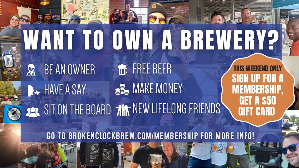 Want to own a brewery? This weekend only when you sign up for  a membership you