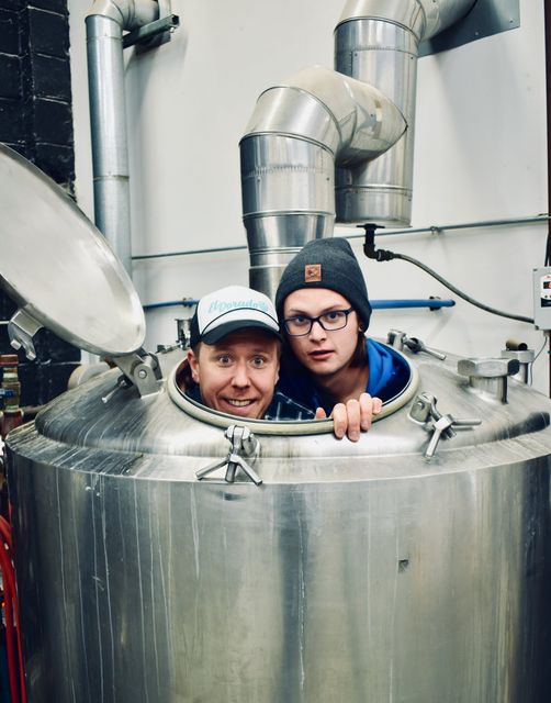 Yes, we did have both of our over 6 foot tall brewers crawl into the boil kettle