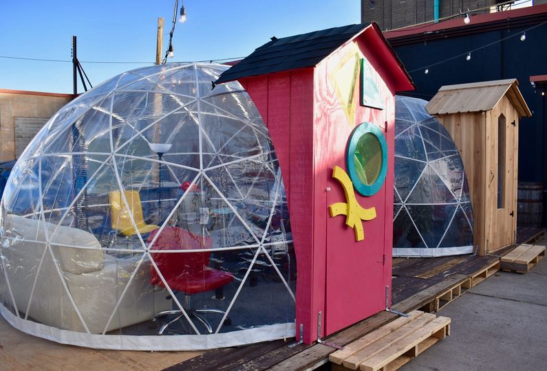 Don’t have any plans this weekend? Come check out our outdoor domes! Each dome h