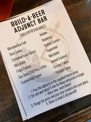 Build-A-Beer: Adjunct Bar is about to start! Choose from our Blonde, Porter or R